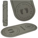 MATA FITNESS DO ĆWICZEŃ JOGI SKAKANIA NA SKAKANCE WYGŁUSZAJĄCA ANTYPOŚLIZGOWA 125X61,5X0,6 CM SZARA