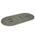 MATA FITNESS DO ĆWICZEŃ JOGI SKAKANIA NA SKAKANCE WYGŁUSZAJĄCA ANTYPOŚLIZGOWA 125X61,5X0,6 CM SZARA