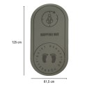MATA FITNESS DO ĆWICZEŃ JOGI SKAKANIA NA SKAKANCE WYGŁUSZAJĄCA ANTYPOŚLIZGOWA 125X61,5X0,6 CM SZARA