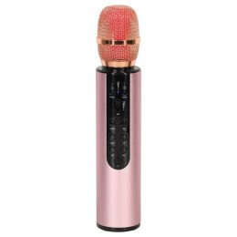 MIKROFON BEZPRZEWODOWY DO KARAOKE BLUETOOTH RÓŻOWY