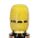 MIKROFON BEZPRZEWODOWY DO KARAOKE BLUETOOTH ZŁOTY