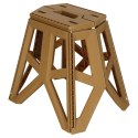 TABORET SKŁADANY KRZESEŁKO TURYSTYCZNE KEMPINGOWE PRZENOŚNE 40 CM BEŻOWY