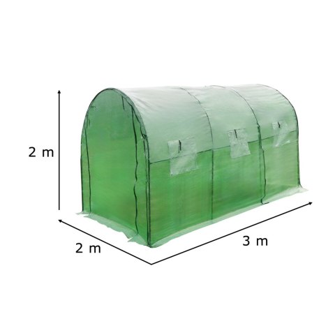 TUNEL FOLIOWY OGRODOWY SZKLARNIA NA WARZYWA ROŚLINY 3X2X2 M TUNEL FOLIOWY OGRODOWY SZKLARNIA NA WARZYWA ROŚLINY 3X2X2 M