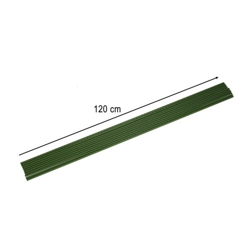 TYCZKA PALIK PODPORA NA POMIDORY OGÓRKI KWIATY ROŚLINY POWLEKANE TYCZKI 120 CM 10 SZT TYCZKA PALIK PODPORA NA POMIDORY OGÓRKI KWIATY ROŚLINY POWLEKANE TYCZKI 120 CM 10 SZT