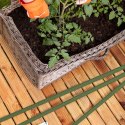 TYCZKA PALIK PODPORA NA POMIDORY OGÓRKI KWIATY ROŚLINY POWLEKANE TYCZKI 120 CM 10 SZT