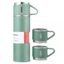 ZESTAW TERMOS Z 3 KUBKAMI ZAPAKOWANY NA PREZENT, 500 ML ZIELONY BD24ZIE