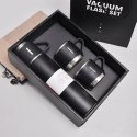 ZESTAW TERMOS Z 3 KUBKAMI ZAPAKOWANY NA PREZENT, 500ML CZARNY BD24CZ