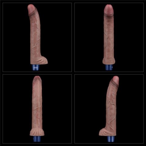 11" REAL SOFTEE Rechargeable Silicone Vibrating Dildo