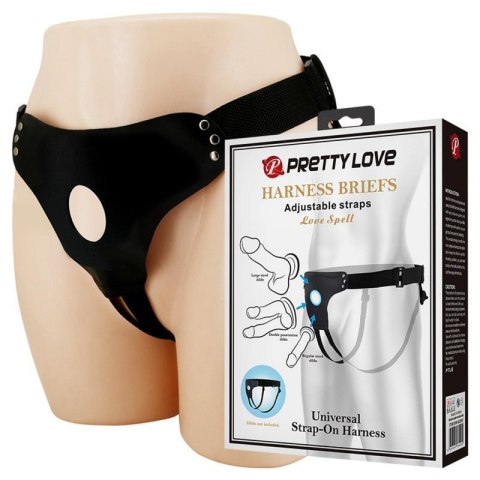 PRETTY LOVE - HARNESS BRIEFS Love Spell Universal Strap-On Harness PRETTY LOVE - HARNESS BRIEFS Love Spell Universal Strap-On Harness