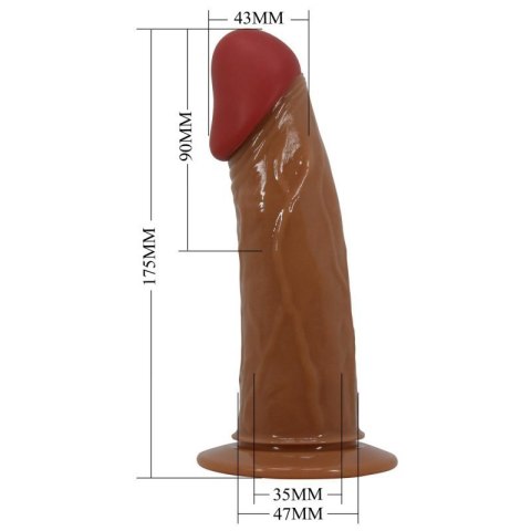 PRETTY LOVE - HARNESS BRIEFS Starks Universal Strap-On Harness 6,9'' Vibration Dildo Light Brown PRETTY LOVE - HARNESS BRIEFS Starks Universal Strap-On Harness 6,9'' Vibration Dildo Light Brown