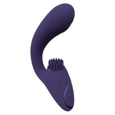 Gen - Rechargeable Triple Action G-Spot Vibrator with Pulse Wave and Vibrating Bristles - Purple Gen - Rechargeable Triple Action G-Spot Vibrator with Pulse Wave and Vibrating Bristles - Purple