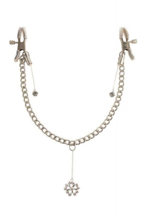 FETISH FANTASY SERIES CRYSTAL NIPPLE CLAMPS SILVER FETISH FANTASY SERIES CRYSTAL NIPPLE CLAMPS SILVER