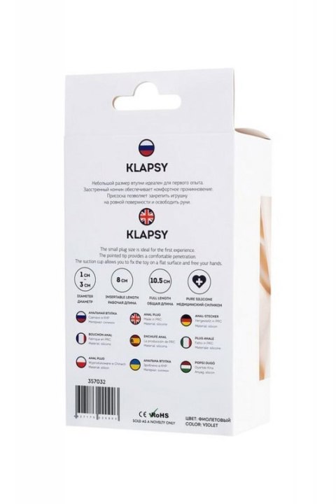 Anal Plug Klapsy Anal Plug Klapsy