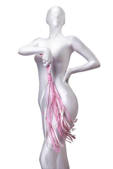 Anonymo flogger, PU leather, pink, 64 cm Anonymo flogger, PU leather, pink, 64 cm