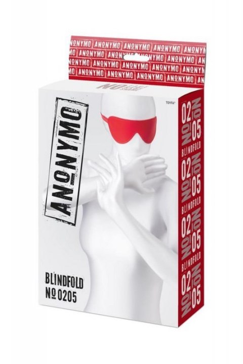 Anonymo mask, PU leather, red, 65 cm Anonymo mask, PU leather, red, 65 cm