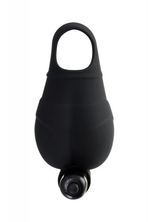 EROTIST Scrotum cover with an erection ring and vibration Attraction, silicone, black, 6.5 cm EROTIST Scrotum cover with an erection ring and vibration Attraction, silicone, black, 6.5 cm