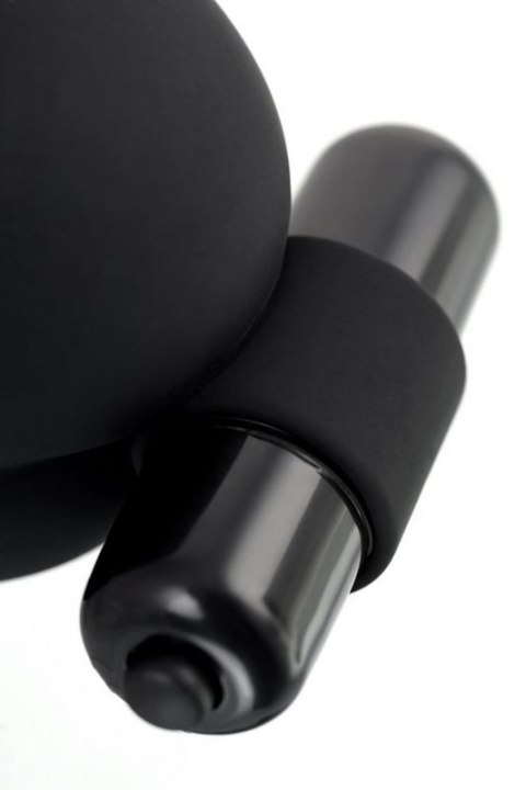 EROTIST Scrotum cover with an erection ring and vibration Attraction, silicone, black, 6.5 cm EROTIST Scrotum cover with an erection ring and vibration Attraction, silicone, black, 6.5 cm