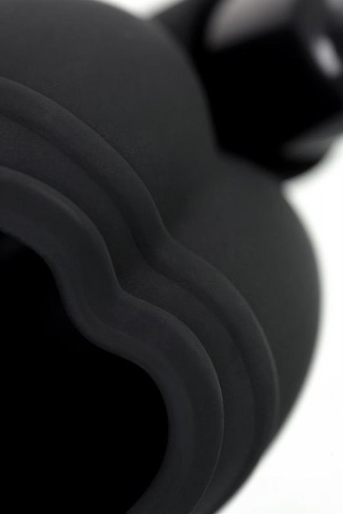 EROTIST Scrotum cover with an erection ring and vibration Attraction, silicone, black, 6.5 cm EROTIST Scrotum cover with an erection ring and vibration Attraction, silicone, black, 6.5 cm
