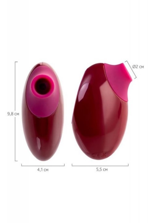 TOYFA A-Toys Myrty Clitoral Vacuum Stimulator, burgundy, 9.8 cm TOYFA A-Toys Myrty Clitoral Vacuum Stimulator, burgundy, 9.8 cm