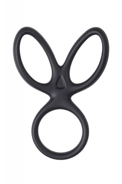 A-TOYS Triple penis ring KRAKEN, silicone, black, 10 cm A-TOYS Triple penis ring KRAKEN, silicone, black, 10 cm