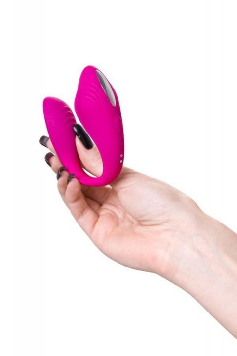 A-TOYS Vibrator for couples Cobrum, silicone, pink, 9.6 cm A-TOYS Vibrator for couples Cobrum, silicone, pink, 9.6 cm