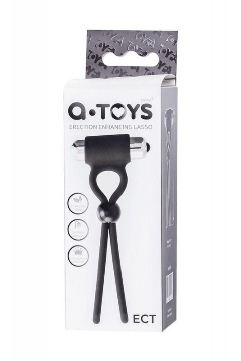 A-Toys Erection enhancing lasso Ect , black, silicone, 14cm A-Toys Erection enhancing lasso Ect , black, silicone, 14cm