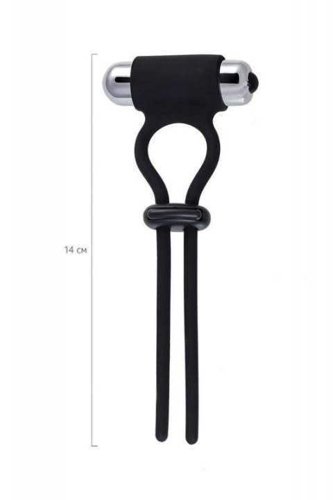 A-Toys Erection enhancing lasso Jat , black, silicone, 14cm A-Toys Erection enhancing lasso Jat , black, silicone, 14cm