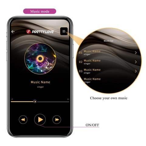PRETTY LOVE - August, Mobile APP Long-distance Control 12 vibration functions, ABS Silicone, USB rechargeable PRETTY LOVE - August, Mobile APP Long-distance Control 12 vibration functions, ABS Silicone, USB rechargeable