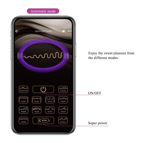 PRETTY LOVE - August, Mobile APP Long-distance Control 12 vibration functions, ABS Silicone, USB rechargeable PRETTY LOVE - August, Mobile APP Long-distance Control 12 vibration functions, ABS Silicone, USB rechargeable