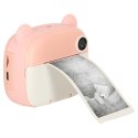 APARAT FOTOGRAFICZNY NATYCHMIASTOWY DRUKARKA TERMICZNA + WKŁADY KARTA 32GB RÓŻOWY MIŚ