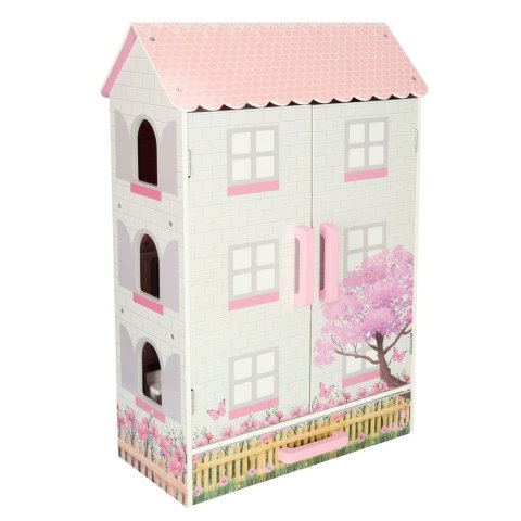 DOMEK DLA LALEK DREWNIANY LULILO PAPILIO RÓŻOWY 80CM DOMEK DLA LALEK DREWNIANY LULILO PAPILIO RÓŻOWY 80CM
