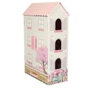 DOMEK DLA LALEK DREWNIANY LULILO PAPILIO RÓŻOWY 80CM
