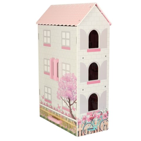 DOMEK DLA LALEK DREWNIANY LULILO PAPILIO RÓŻOWY 80CM DOMEK DLA LALEK DREWNIANY LULILO PAPILIO RÓŻOWY 80CM