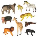 FIGURKI ZWIERZĄT ZWIERZĘTA ZOO SAFARI FARMA AKCESORIA SKRZYNKA 28EL.