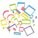 KLOCKI DREWNIANE EDUKACYJNE UKŁADANKA TĘCZA PUZZLE MONTESSORI TĘCZA KOLOROWE