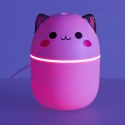 NAWILŻACZ POWIETRZA DYFUZOR DO OLEJKÓW KOTEK BIAŁY RGB