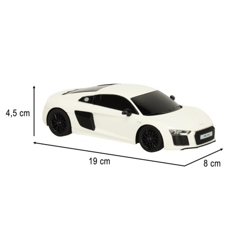 SAMOCHÓD ZDALNIE STEROWANY RASTAR 72300 AUDI R8 2015 1:24 BIAŁY SAMOCHÓD ZDALNIE STEROWANY RASTAR 72300 AUDI R8 2015 1:24 BIAŁY