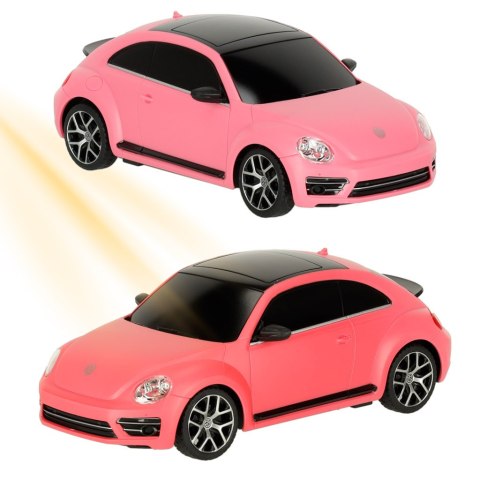 SAMOCHÓD ZDALNIE STEROWANY RASTAR 76200-4 VOLKSWAGEN BEETLE-UV 1:24 RÓŻOWY SAMOCHÓD ZDALNIE STEROWANY RASTAR 76200-4 VOLKSWAGEN BEETLE-UV 1:24 RÓŻOWY