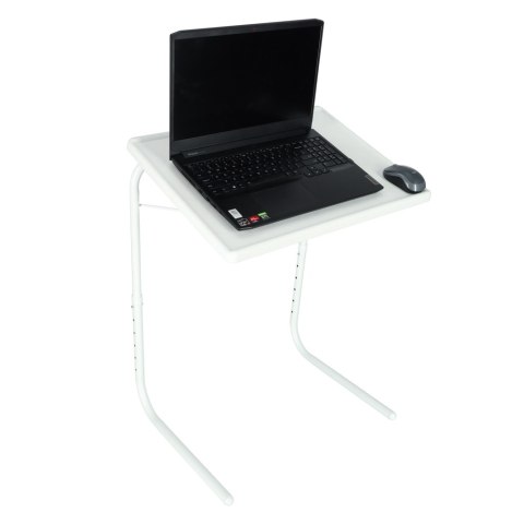 STOLIK BOCZNY POD LAPTOPA SKŁADANY 52X40 CM BIAŁY STOLIK BOCZNY POD LAPTOPA SKŁADANY 52X40 CM BIAŁY