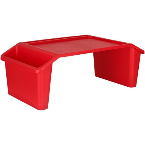 STOLIK POD LAPTOPA Z ORGANIZEREM CZERWONY STOLIK POD LAPTOPA Z ORGANIZEREM CZERWONY
