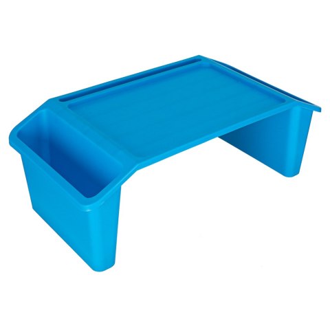 STOLIK POD LAPTOPA Z ORGANIZEREM NIEBIESKI STOLIK POD LAPTOPA Z ORGANIZEREM NIEBIESKI