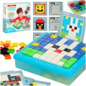 UKŁADANKA KREATYWNA LOGICZNA KLOCKI PUZZLE MOZAIKA 175 ELEMENTÓW