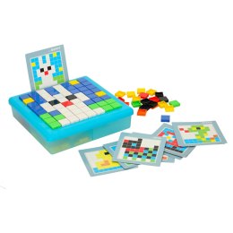 UKŁADANKA KREATYWNA LOGICZNA KLOCKI PUZZLE MOZAIKA 175 ELEMENTÓW