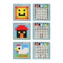 UKŁADANKA KREATYWNA LOGICZNA KLOCKI PUZZLE MOZAIKA 175 ELEMENTÓW
