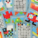 UKŁADANKA KREATYWNA LOGICZNA KLOCKI PUZZLE MOZAIKA 175 ELEMENTÓW