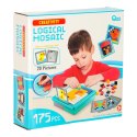 UKŁADANKA KREATYWNA LOGICZNA KLOCKI PUZZLE MOZAIKA 175 ELEMENTÓW