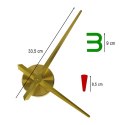 ZEGAR ŚCIENNY NAKLEJANY DIY REGULOWANY 80-90 CM ZŁOTY KOLOROWY 4 CYFRY