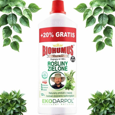 EKODARPOL BIOHUMUS EXTRA Rośliny Zielone 1L + 20% gratis EKODARPOL BIOHUMUS EXTRA Rośliny Zielone 1L + 20% gratis