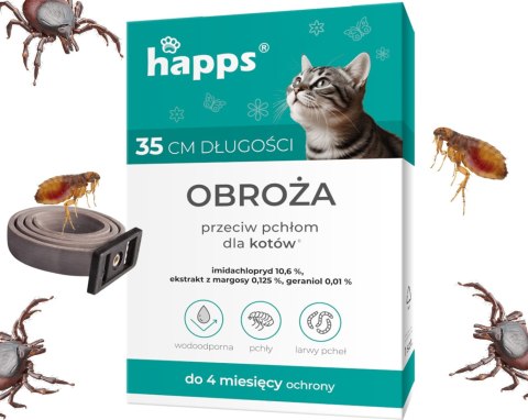 HAPPS - obroża przeciw pchłom dla kotów HAPPS - obroża przeciw pchłom dla kotów