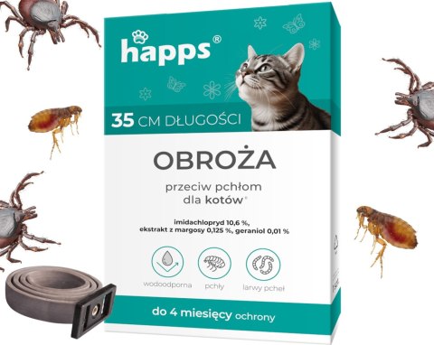 HAPPS - obroża przeciw pchłom dla kotów HAPPS - obroża przeciw pchłom dla kotów